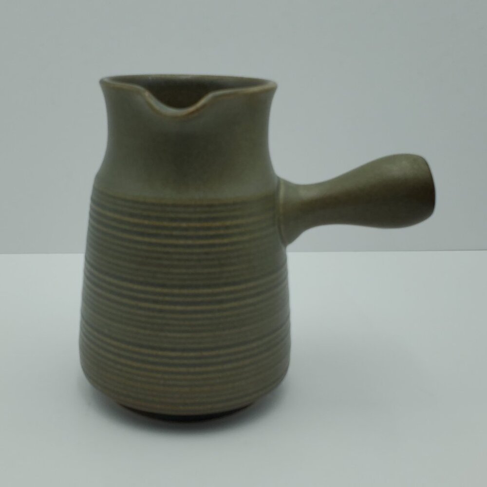 Denby Langley Sherwood Pitcher Denby/Langley Ribbed Olive Green Carafe Jug